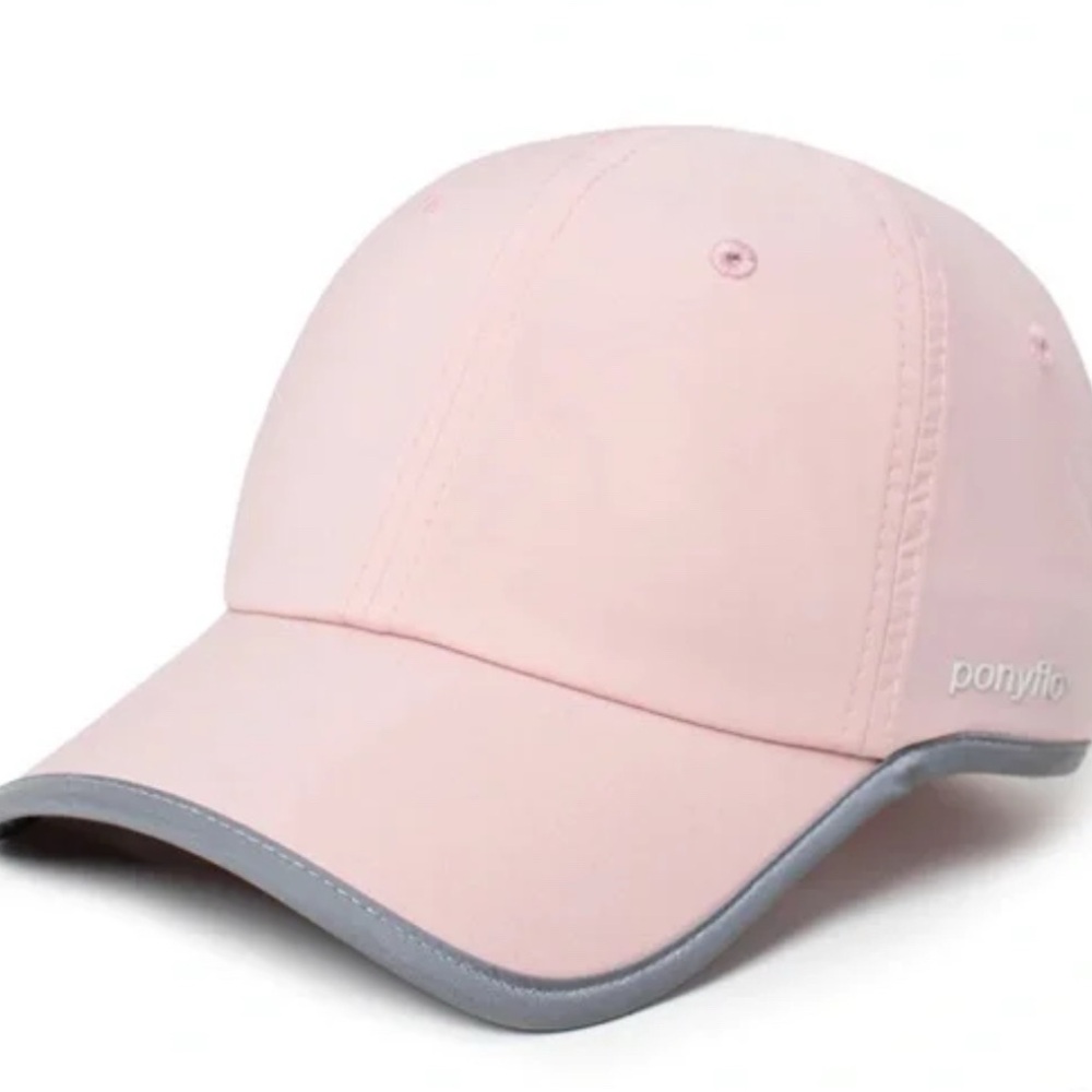 Ponyflo Performance Ponytail Hat Pink Reflective
